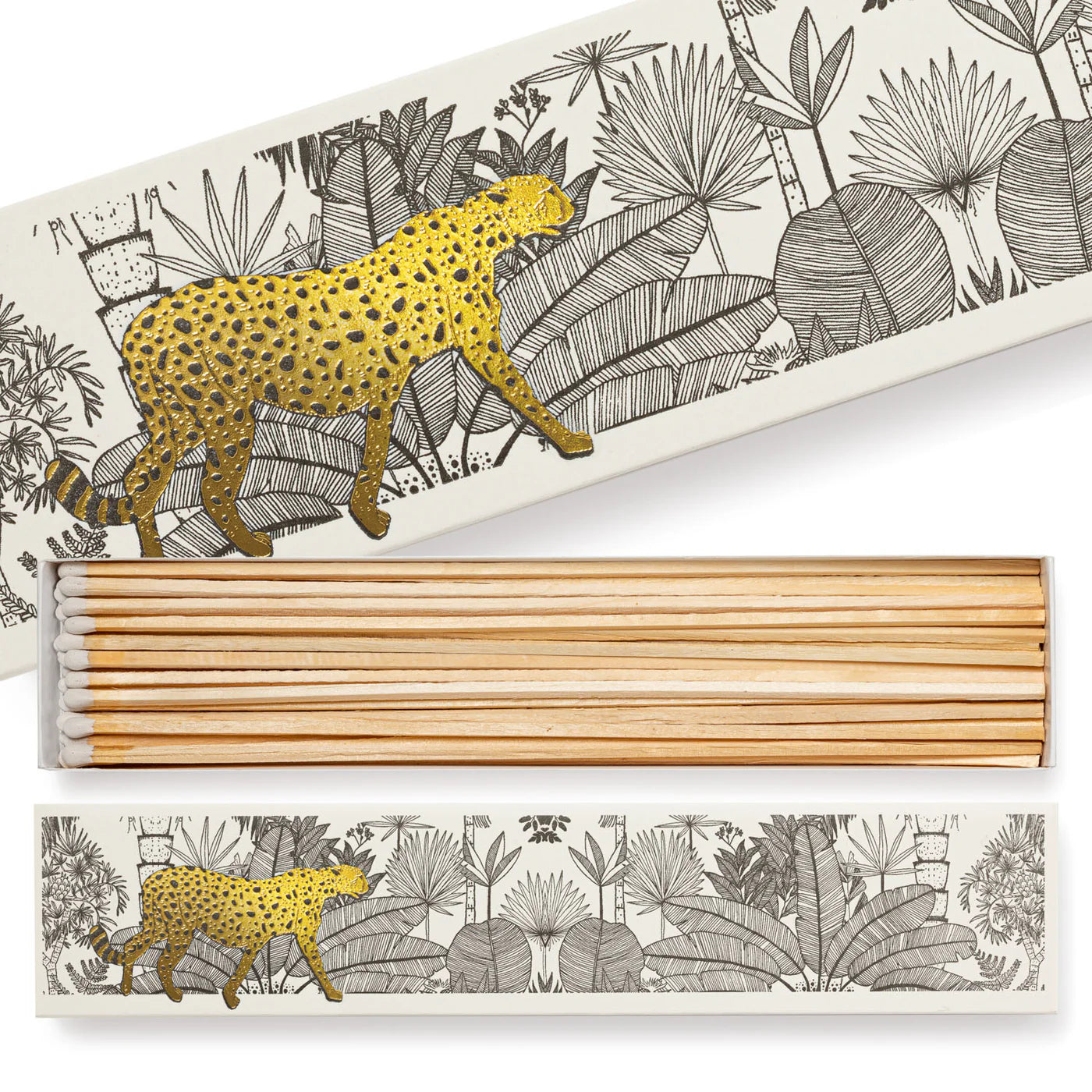 Allumettes longues - cheetah in white jungle