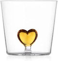 Cuore - Verre cœur jaune