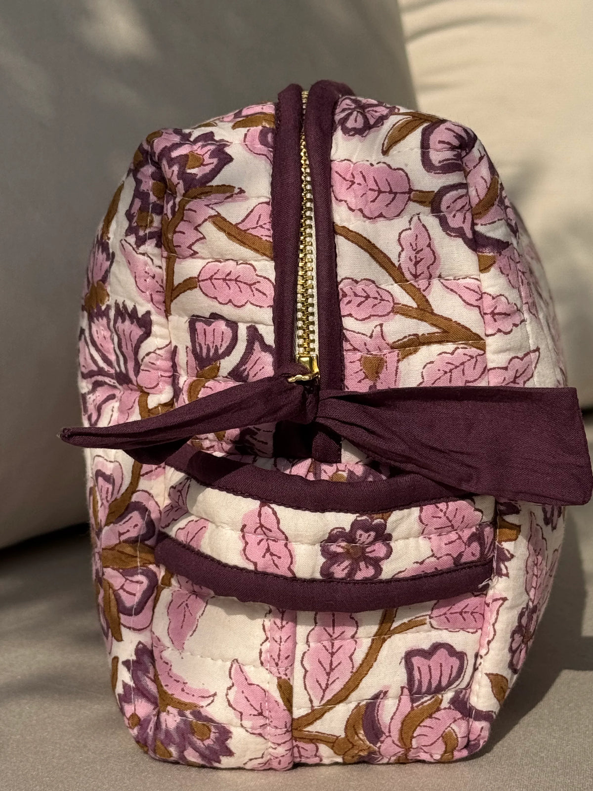 TROUSSE DE TOILETTE FEMME XL - CARTHAGE PRUNE